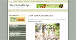 Desktop Screenshot of homehealthylifestyle.com